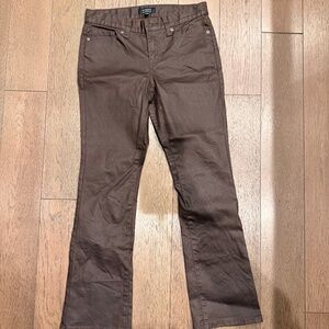 Brown Banana Republic “Shiny” Mid Rise Bootcut Pant